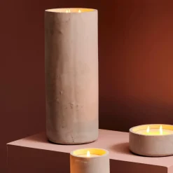 CASA Velas Led|Iluminações Para Exterior^FUEGO Vela LED Solar Cinzento Claro