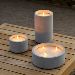 CASA Velas Led|Iluminações Para Exterior^FUEGO Vela LED Solar Cinzento Claro