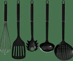 CASA Instrumentos De Cozinha^FUMO Colher Para Esparguete Preto