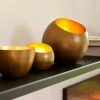 CASA Suportes Para Velas Para Lamparinas^GIMINI Porta-velas Para Lamparinas Acobreado