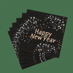 CASA Guardanapos^HAPPY NY Guardapos Conjunto De 20 Verde