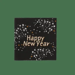 CASA Guardanapos^HAPPY NY Guardapos Conjunto De 20 Verde