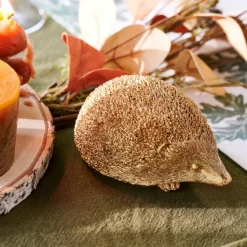 CASA Figuras Deco^HEDGEHOG Ouriço-cacheiro Dourado