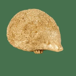 CASA Figuras Deco^HEDGEHOG Ouriço-cacheiro Dourado