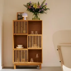 CASA Cómodas^HELGE Armário De Compartimentos Natural