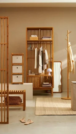CASA Estantes^HELGE Estante Para Roupa Natural