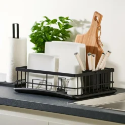 CASA Acessórios De Cozinha^INDUSTRIA Estante Escor. Loiça Preto