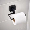 CASA Acessórios Sanita^INDUSTRIA Portapapel Higiênico Com Ventosa Preto