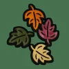 CASA Outono|Areia Deco^LEAFY Deco Para Espalhar Diversas Cores