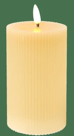 CASA Velas Led^LED Vela Com LED Castanho