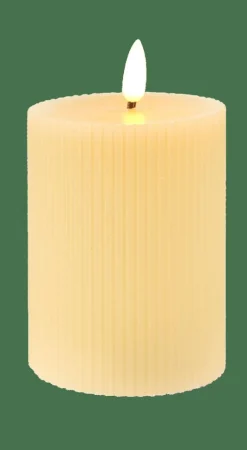 CASA Velas Led^LED Vela Com LED Castanho