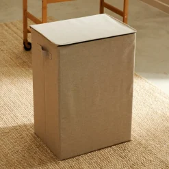 CASA Sacos De Compras^LINOLUX Saco De Arrumação XL Fecho De Correr Bege