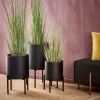 CASA Vasos|Vasos Em Pé^LOUNGE Vaso De Jardim Preto