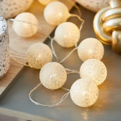 CASA Kids|Grinaldas Com Luzes^LUIS Grinalda 10 Leds Dourado
