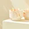 CASA Velas Para Exterior^MARBLE Vela Para Exterior Branco, Cor-de-laranja