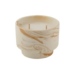 CASA Velas Para Exterior^MARBLE Vela Para Exterior Branco, Cor-de-laranja