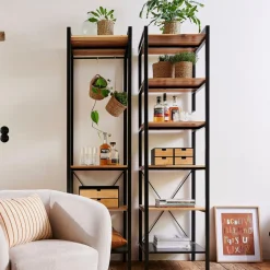 CASA Estantes^MARCEL Estante Para Roupa Preto
