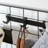 CASA Decoração De Parede^MODULAR Cabide Com 3 Ganchos Preto