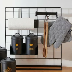 CASA Decoração De Parede^MODULAR Cabide Com 3 Ganchos Preto
