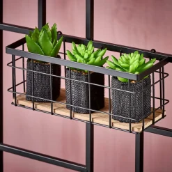 CASA Decoração De Parede|Estantes De Parede^MODULAR Conjunto De 7 Ganchos Preto