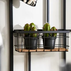 CASA Decoração De Parede|Estantes De Parede^MODULAR Conjunto De 7 Ganchos Preto