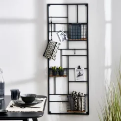 CASA Decoração De Parede|Estantes De Parede^MODULAR Conjunto De 7 Ganchos Preto