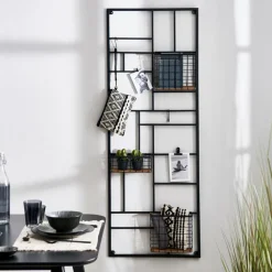 CASA Decoração De Parede|Estantes De Parede^MODULAR Estante De Parede Preto