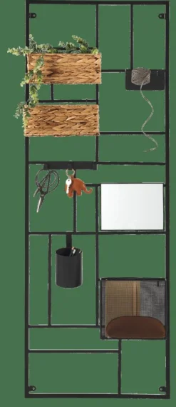 CASA Decoração De Parede|Estantes De Parede^MODULAR Estante De Parede Preto