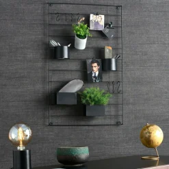 CASA Decoração De Parede|Estantes De Parede^MODULAR Estante Preto