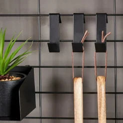 CASA Decoração De Parede^MODULAR 5 Ganchos S Preto