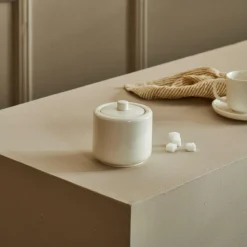 CASA Acessórios Para Café|Acessórios Para Chá^MOON Açucareiro Com Tampa Branco