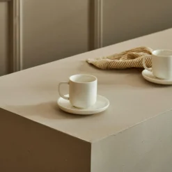 CASA Chávenas^MOON Chávena E Pires Café 9 CL Branco