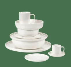 CASA Chávenas^MOON Chávena E Pires Café 9 CL Branco
