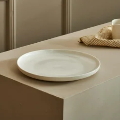 CASA Pratos^MOON Prato Raso Branco