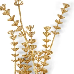 CASA Ramos Artificiais|Outono^MOTHERWORT Ramo Com Ervas Dourado