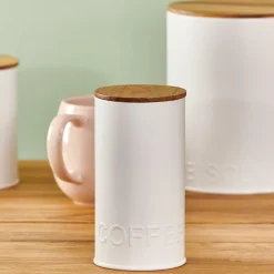 CASA Acessórios Para Café|Latas De Alimentos^NAGINI Caixa Alimentos Cápsulas Café Branco, Natural