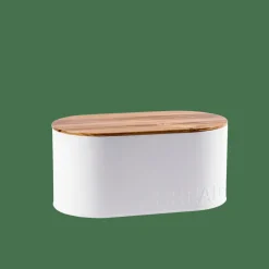 CASA Lancheiras|Latas De Alimentos^NAGINI Caixa Para Pão Branco, Natural