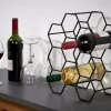 CASA Acessórios De Vinho^NAU Estante Para Vinho Para 9 Garrafas Preto