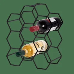 CASA Acessórios De Vinho^NAU Estante Para Vinho Para 9 Garrafas Preto