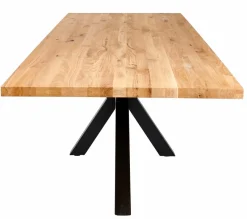 CASA Mesas De Jantar^NEW OAK Perna De Mesa Preto