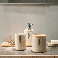 CASA Acessórios De Lavatorio^NEW RESIN Porta-bolas Algodão Natural