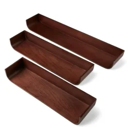 CASA Estantes De Parede^NOMA Conjunto 3 Estantes Para Pendurar Castanho