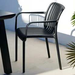 CASA Cadeiras De Jardim^NOMI Cadeira Preto