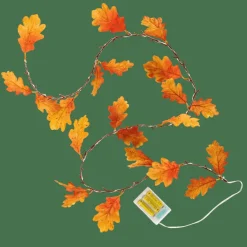 CASA Outono|Grinaldas Com Luzes^OAK LEAF Grinalda Iluminada Castanho