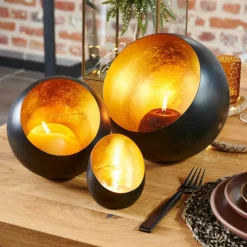 CASA Suportes Para Velas Para Lamparinas^ORION Porta-velas Para Lamparinas Preto