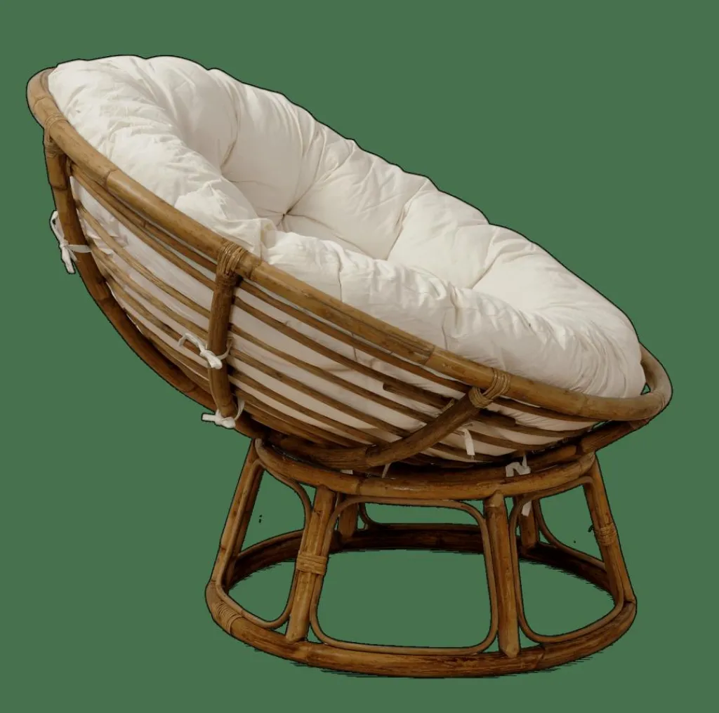 CASA Poltronas^PAPASAN Cadeira Lounge Natural, Cru