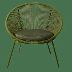 CASA Cadeiras Lounge^PAPAYO Cadeira Lounge Com Almofada Verde