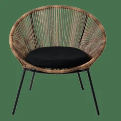 CASA Cadeiras Lounge^PAPAYO Cadeira Lounge Com Almofada Natural