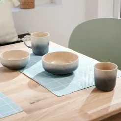 CASA Bases E Tigelas Para Chapéu-De-Sol^PARMA Ladrilho Para Encher Conjunto De 2 Cinzento