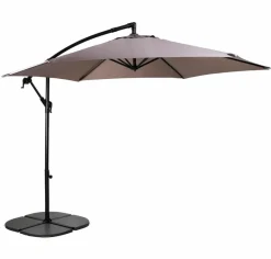 CASA Bases E Tigelas Para Chapéu-De-Sol^PARMA Ladrilho Para Encher Conjunto De 2 Cinzento